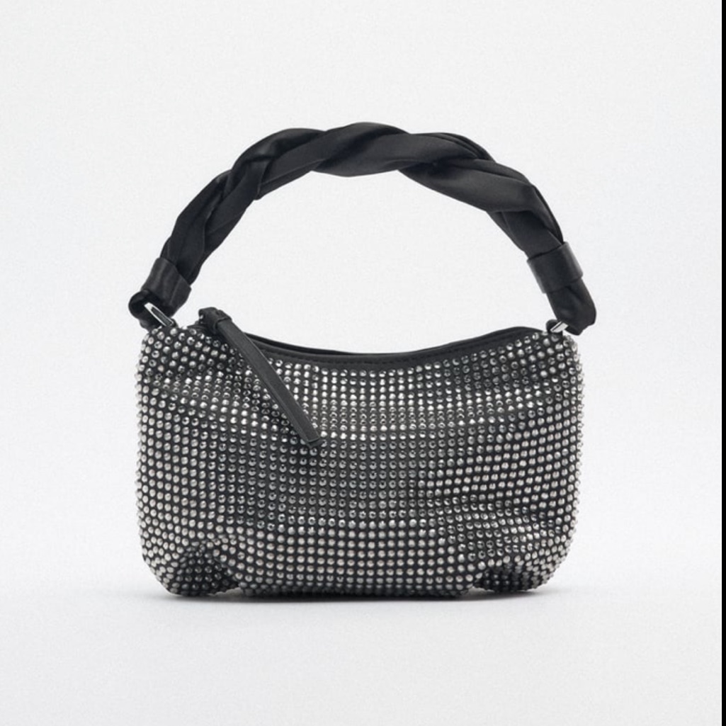 Nwt Zara Sparkly Shoulder Bag